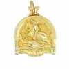 Médaille Saint-Georges terrassant le dragon or jaune