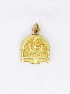 Médaille Saint-Georges terrassant le dragon or jaune
