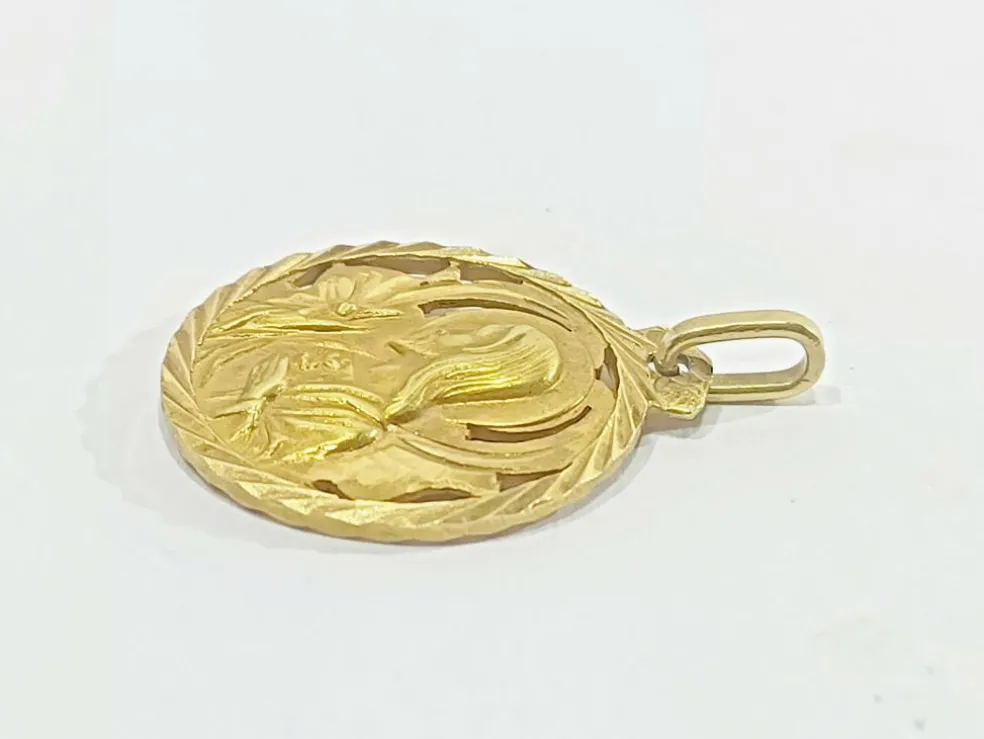 Médaille Scapulaire En Or