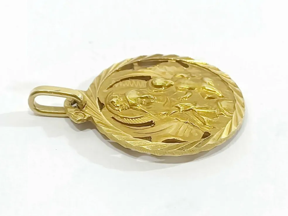 Médaille Scapulaire En Or