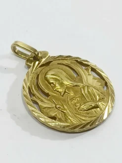 Médaille Scapulaire En Or