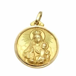 médaille scapulaire en or jaune