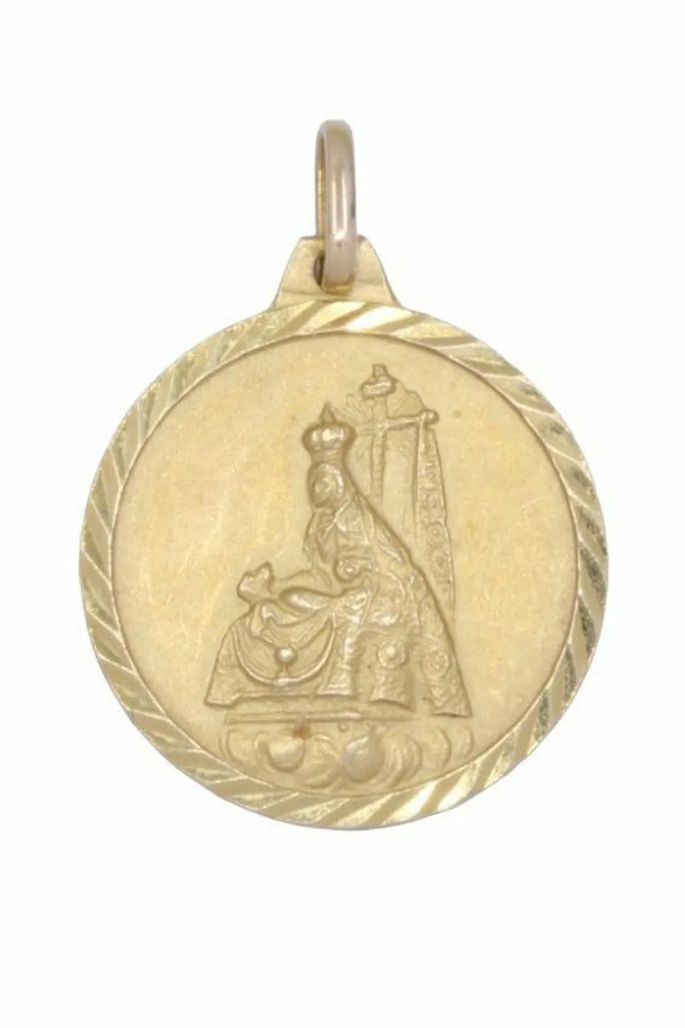 MÉDAILLE SCAPULAIRE VIERGE DES ANGOISSES ET SACRÉ CŒUR DE JÉSUS