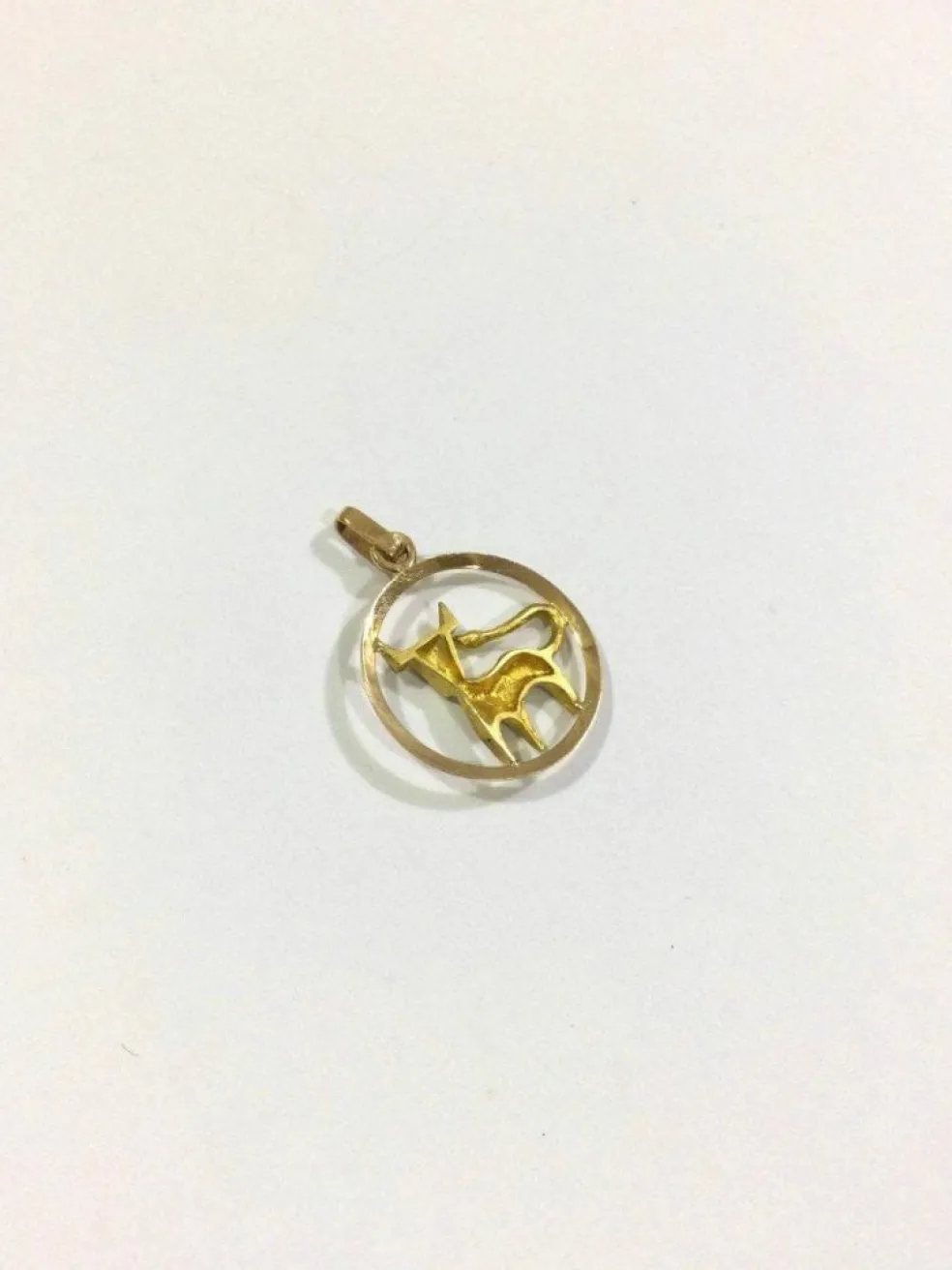 Médaille Taureau Or Rose et Jaune