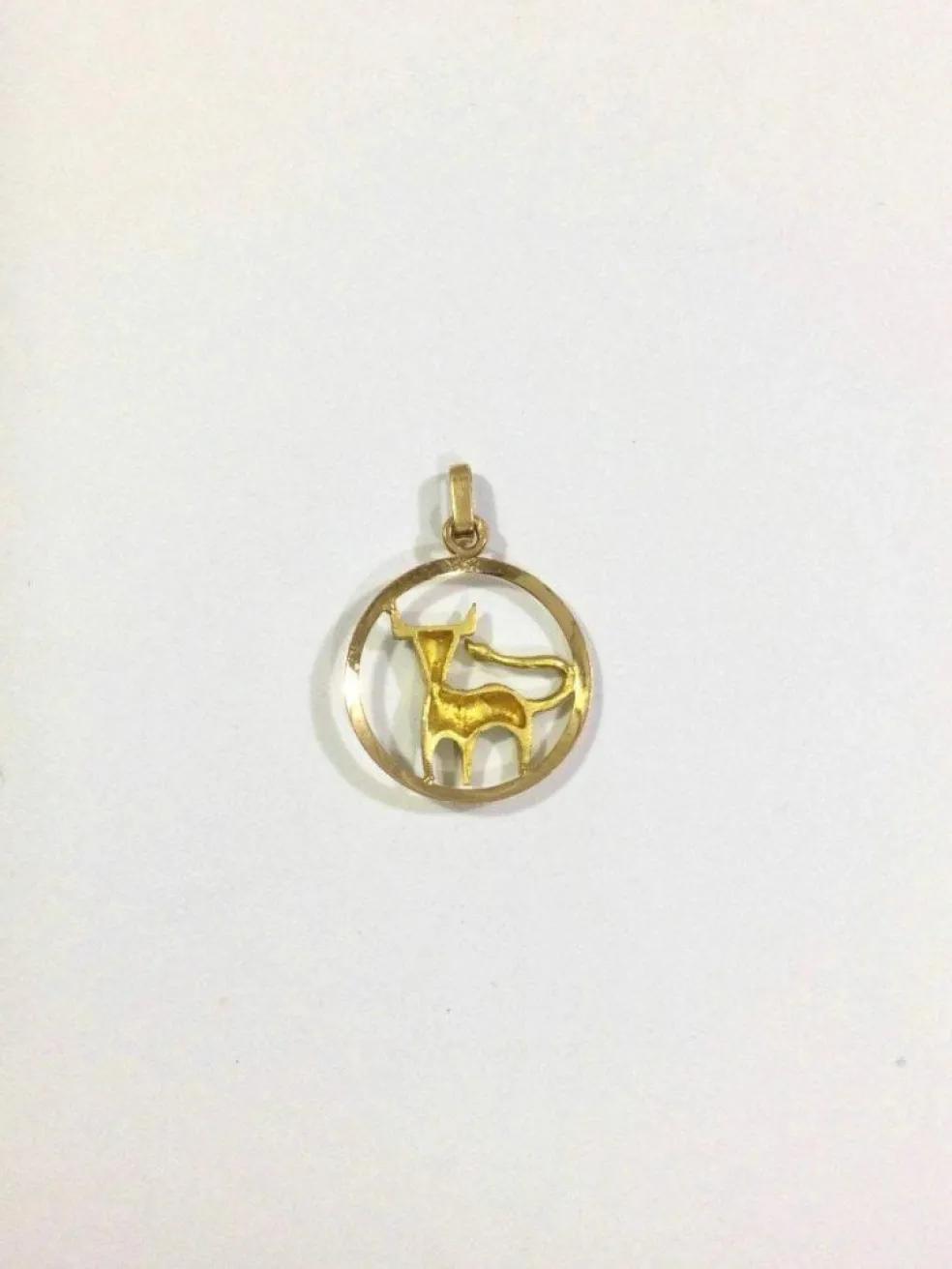 Médaille Taureau Or Rose et Jaune