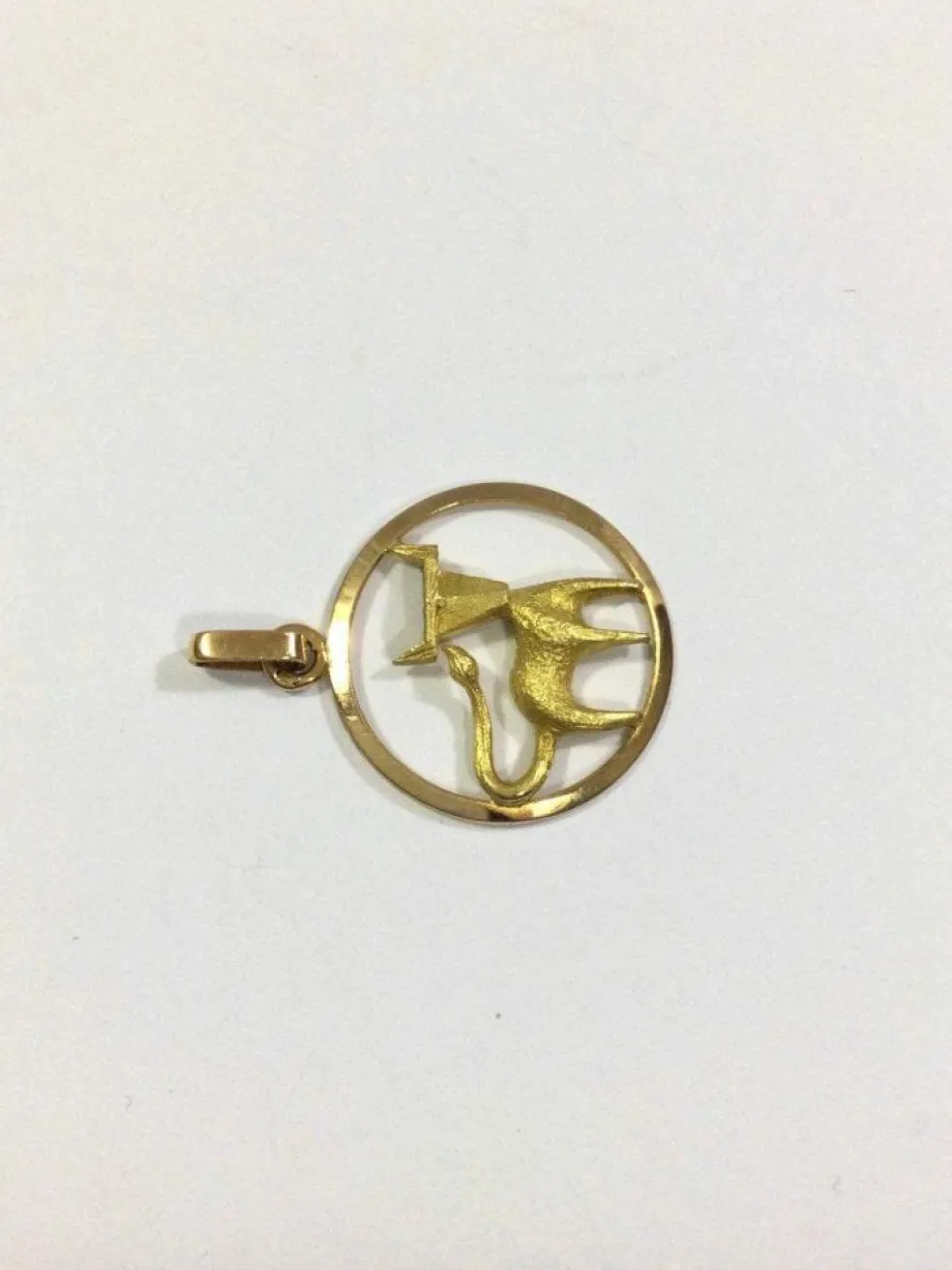 Médaille Taureau Or Rose et Jaune