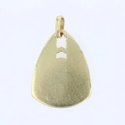 Médaille triangulaire or jaune Vierge auréolée