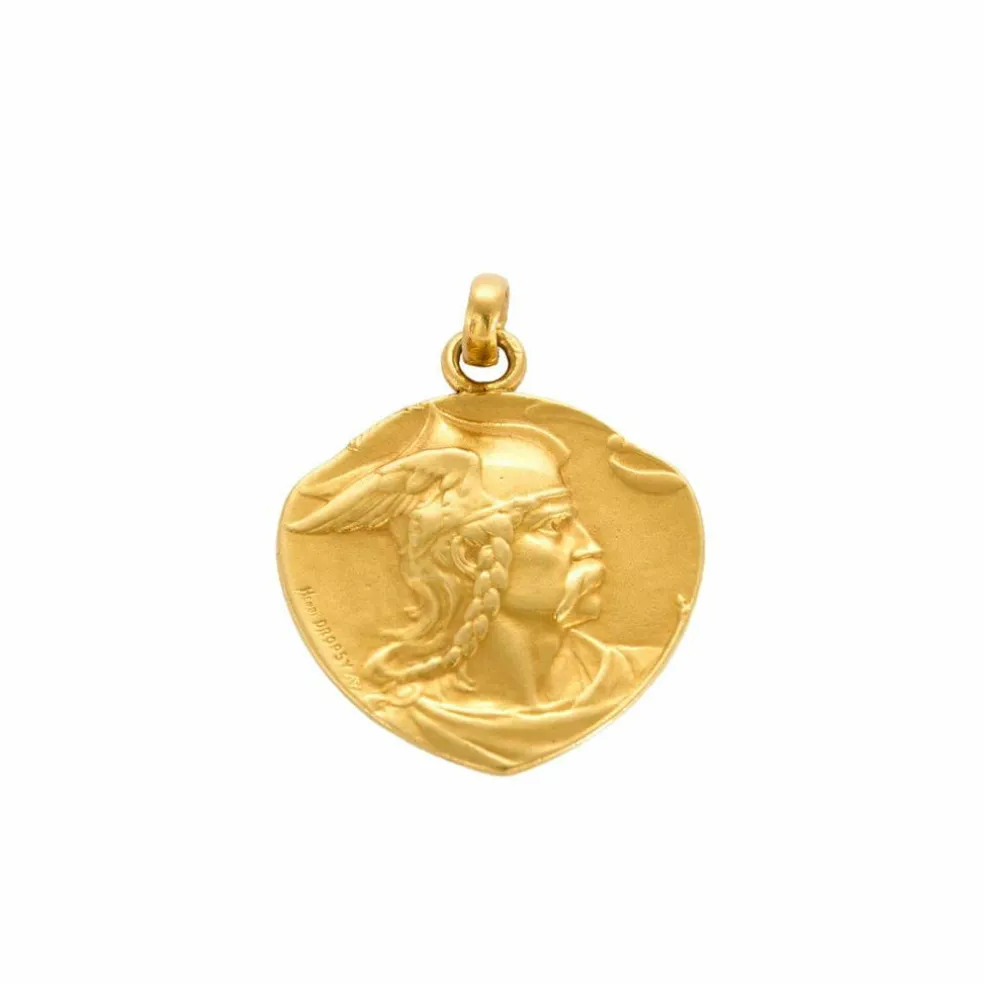 Médaille Vercingétorix & Coq en or jaune