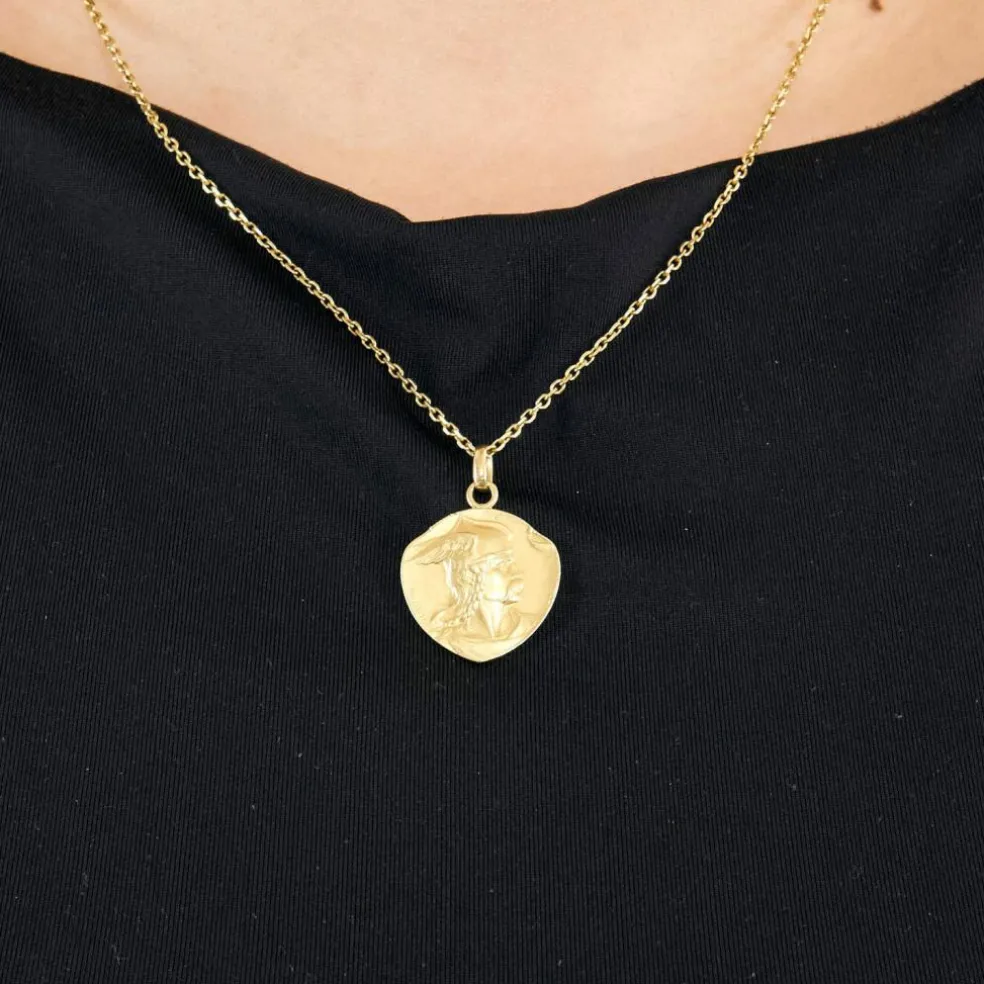 Médaille Vercingétorix & Coq en or jaune