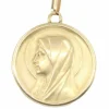 MÉDAILLE VIERGE ANCIENNE NACRE
