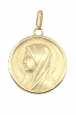 MÉDAILLE VIERGE ANCIENNE NACRE