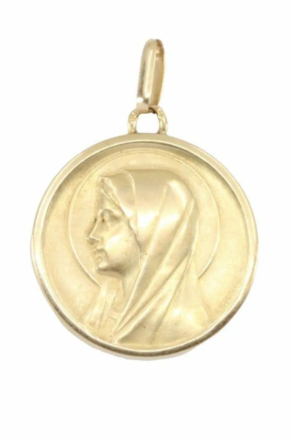 MÉDAILLE VIERGE ANCIENNE NACRE