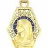 MÉDAILLE VIERGE ANCIENNE PLIQUE À JOUR