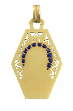 MÉDAILLE VIERGE ANCIENNE PLIQUE À JOUR