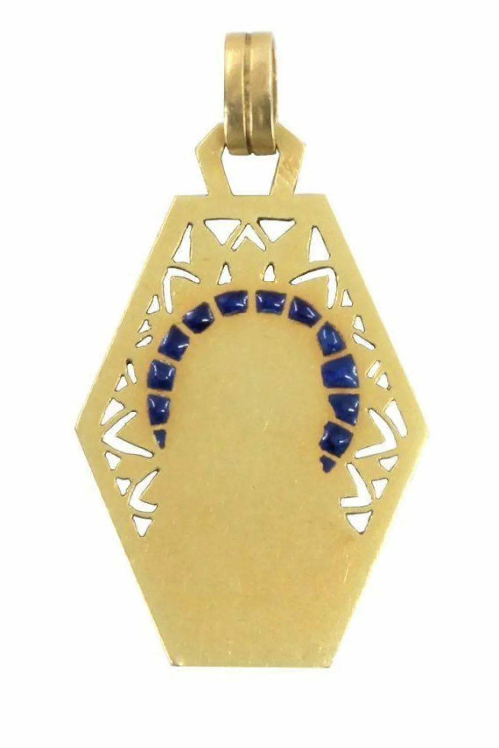 MÉDAILLE VIERGE ANCIENNE PLIQUE À JOUR