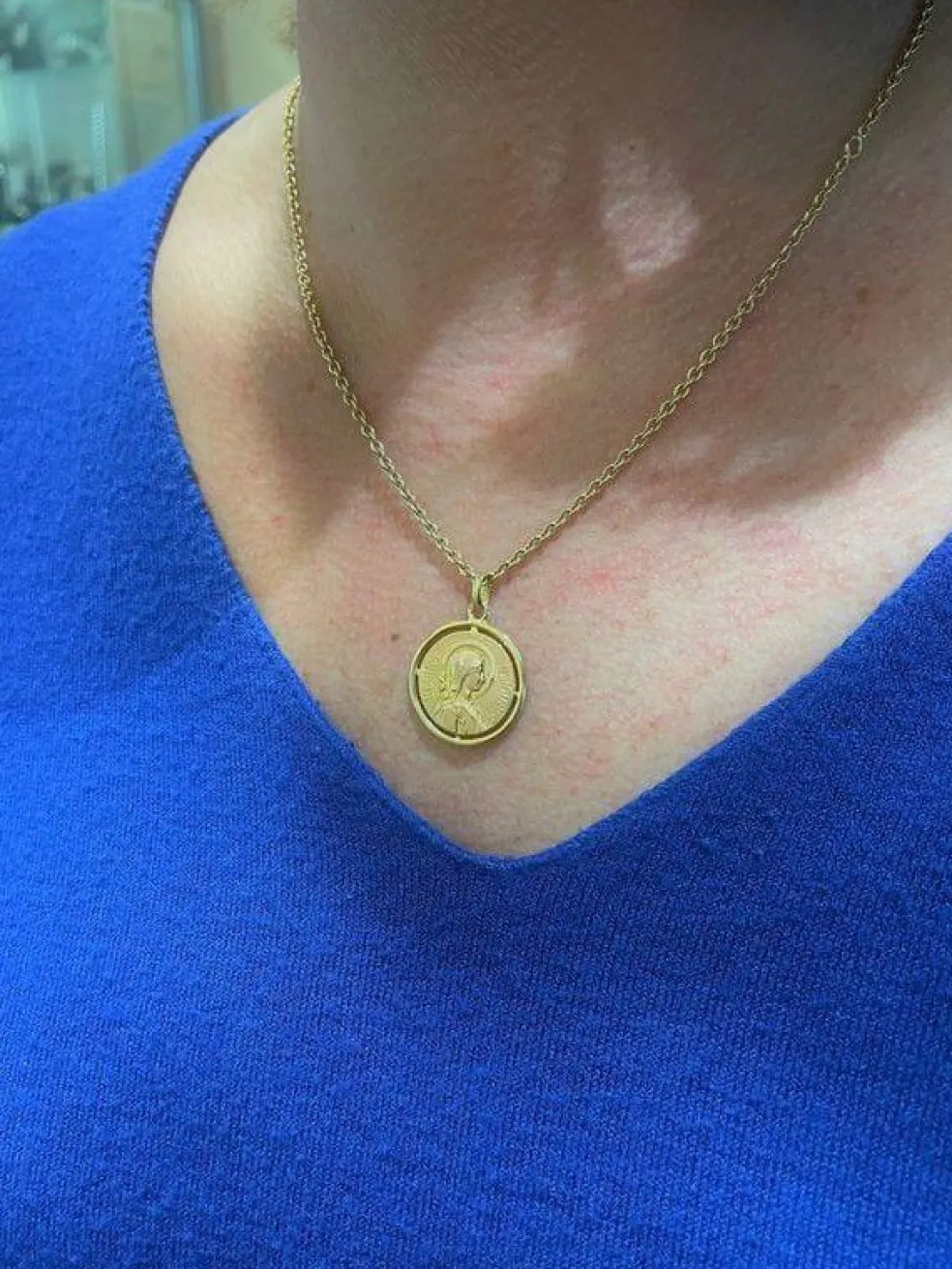 MÉDAILLE VIERGE ANCIENNNE