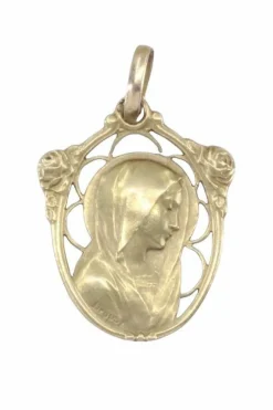 Médaille vierge art-déco