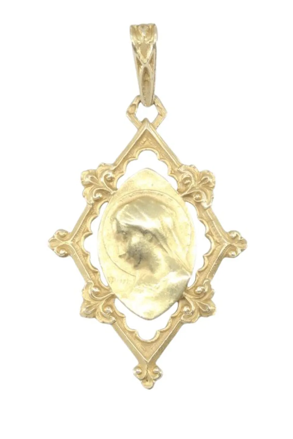 Médaille vierge art-déco