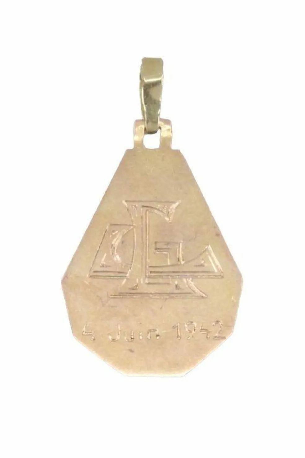 Médaille vierge Art-Déco