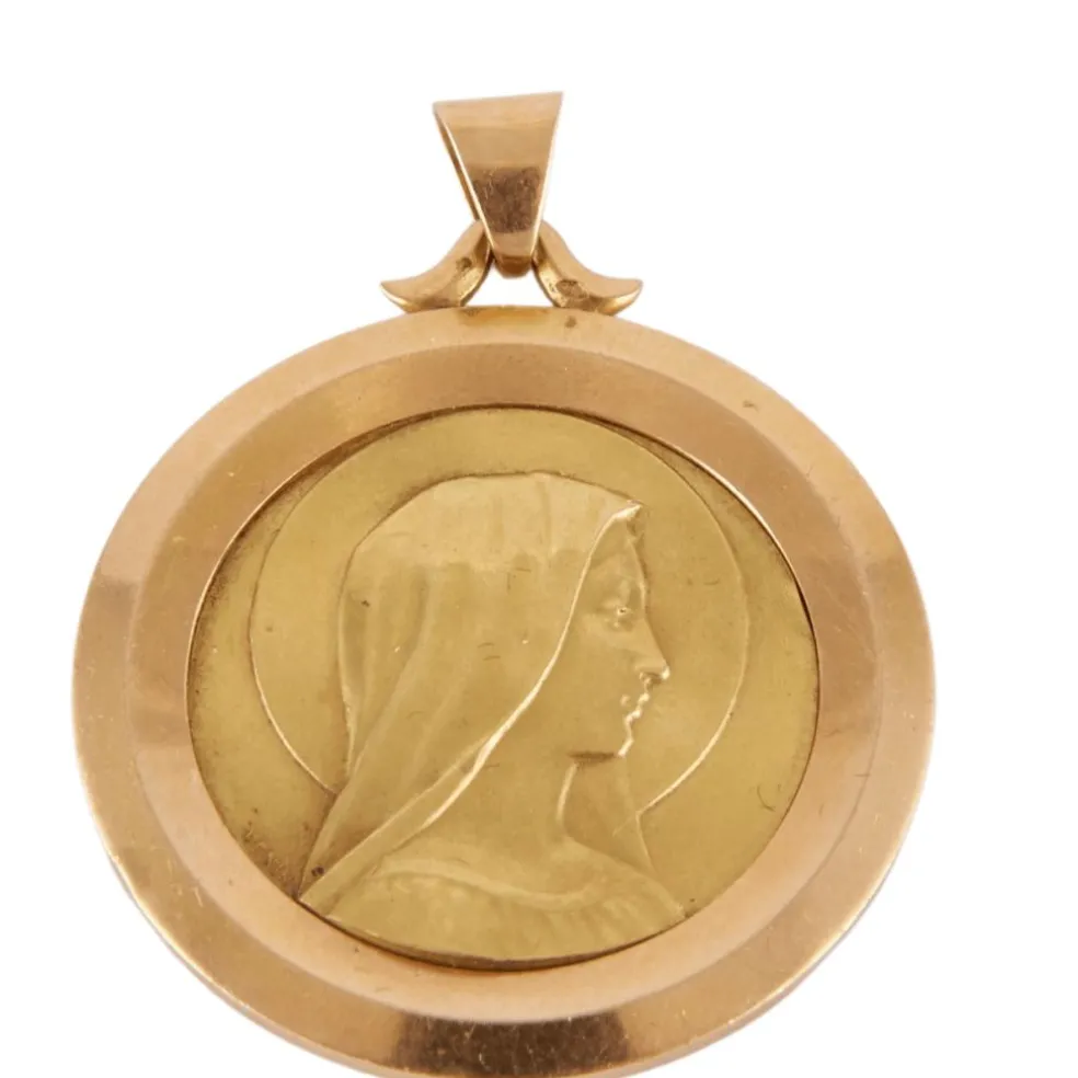 Médaille Vierge de profil