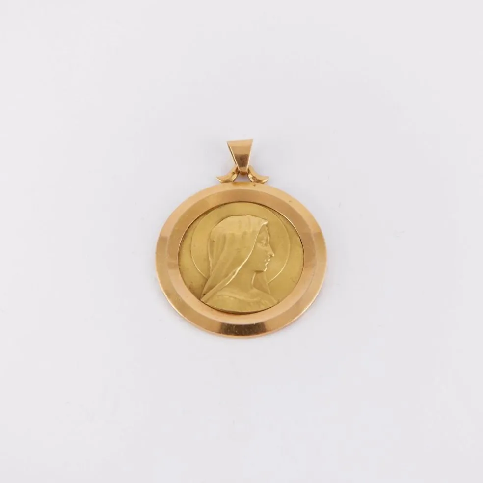 Médaille Vierge de profil