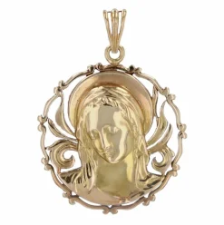 Médaille vierge en or ancienne