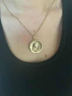 Médaille Vierge En Or Emile Dropsy