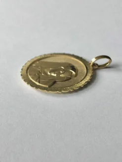 Médaille Vierge En Or Emile Dropsy