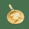 Médaille vierge, en or jaune
