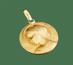 Médaille vierge, en or jaune