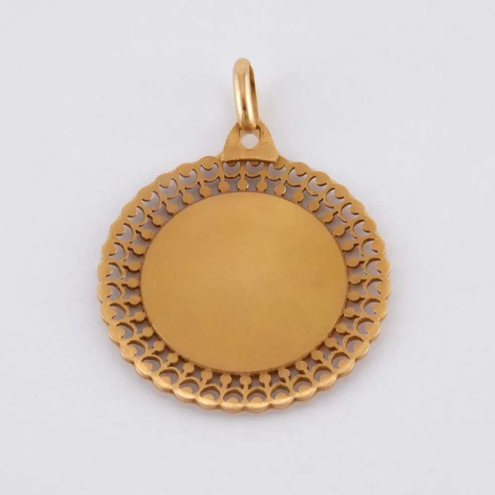 Médaille Vierge entourage rayonnant