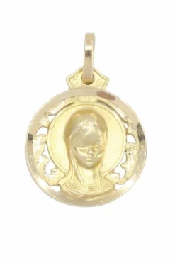 MÉDAILLE VIERGE FILLE AJOURÉE
