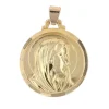Médaille Vierge Marie auréolée en or jaune