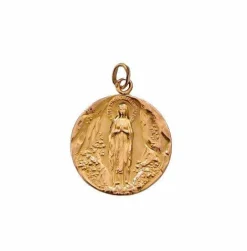 Médaille Vierge Marie Or Rose