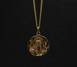 Médaille Vierge Marie Or Rose