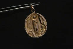 Médaille Vierge Marie Or Rose