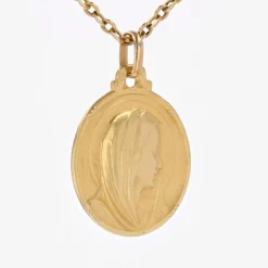 Médaille Vierge Marie signée Contaux