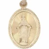 Médaille vierge miraculeuse napoléon III or jaune
