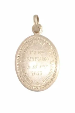 Médaille vierge miraculeuse napoléon III or jaune