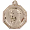 Médaille Vierge or jaune signée P.BRANDT
