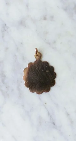 Médaille Vierge or rose