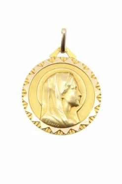 MÉDAILLE VIERGE SIGNÉE "E.DROPSY"