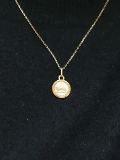 Médaille Zodiaque Augis Or jaune signe du Lion