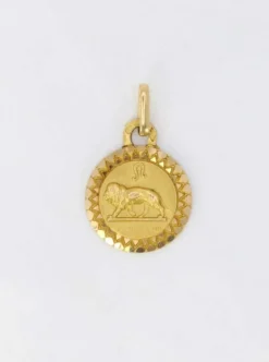 Médaille Zodiaque Augis Or jaune signe du Lion