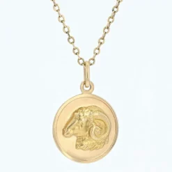 Médaille Zodiaque Bélier or jaune
