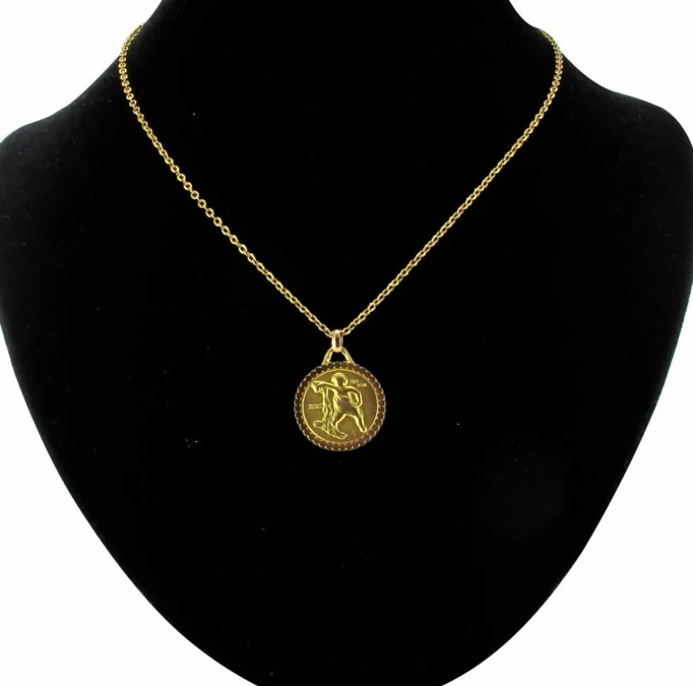 Médaille Zodiaque signe astrologique verseau