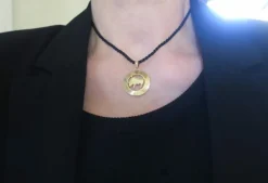 Médaille Zodiaque vintage Taureau or