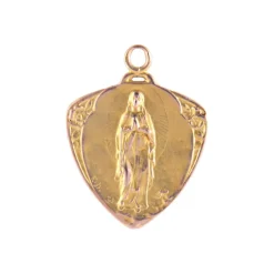Médaille-Pendentif Art Nouveau en or jaune