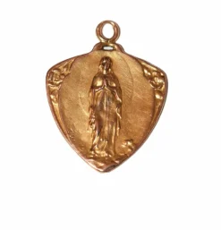 Médaille-Pendentif Art Nouveau en or jaune