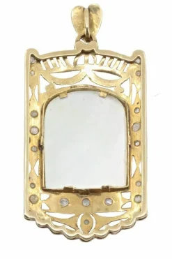 MÉDAILLE VIERGE A L'ENFANT AU SCAPULAIRE ART-NOUVEAU